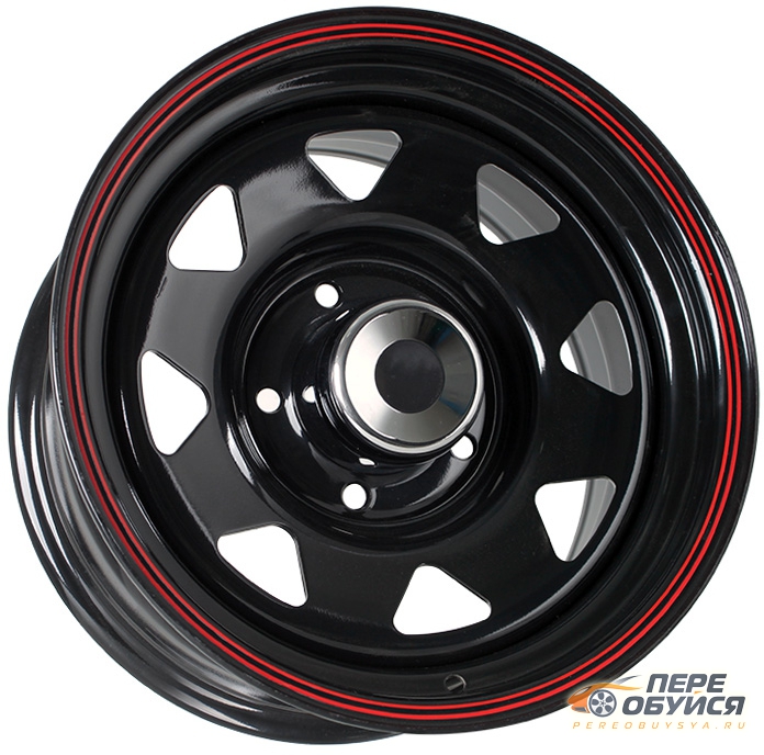 Диски Grizzly SW01, цвет Shinning Black With 2 Red Line