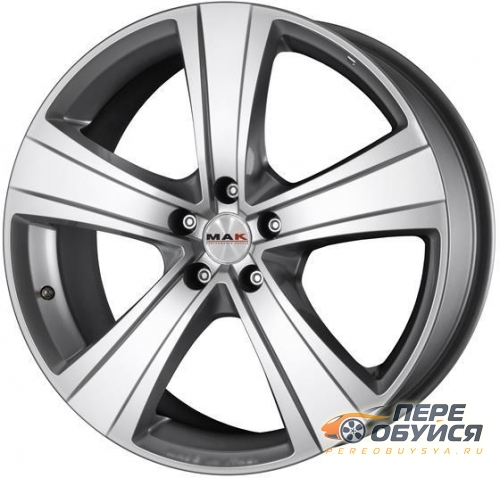 Диски MAK Fuoco 5, цвет Hyper Silver