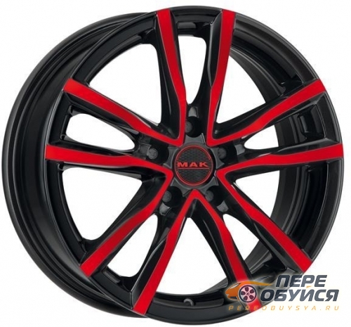 Диски MAK Milano, цвет Black and Red