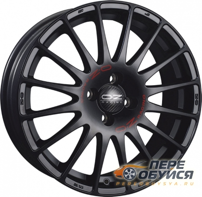 Диски OZRacing Superturismo GT, цвет Matt Black Red Lettering