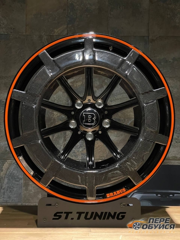 Диски ST Forged JM24 RGW485, цвет Gloss Black Red Lip Karbo