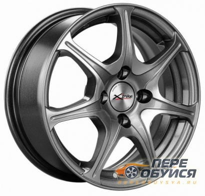 Диски X-trike X-110, цвет Темно-серый, с серебристой лицевой поверхностью