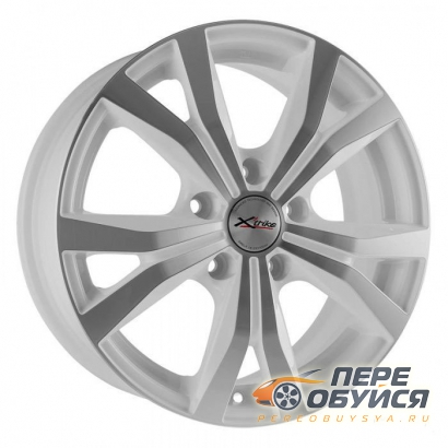 Диски X-trike X-119, цвет Белый с серебристой лицевой поверхностью