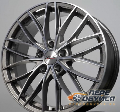 Диски X-trike X-130, цвет Темно-серый, с серебристой лицевой поверхностью