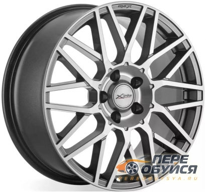 Диски X-trike X-133, цвет Темно-серый, с серебристой лицевой поверхностью